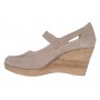 Marimea 37 Pantofi dama cu platforma din piele naturala Bej P9154BEJ